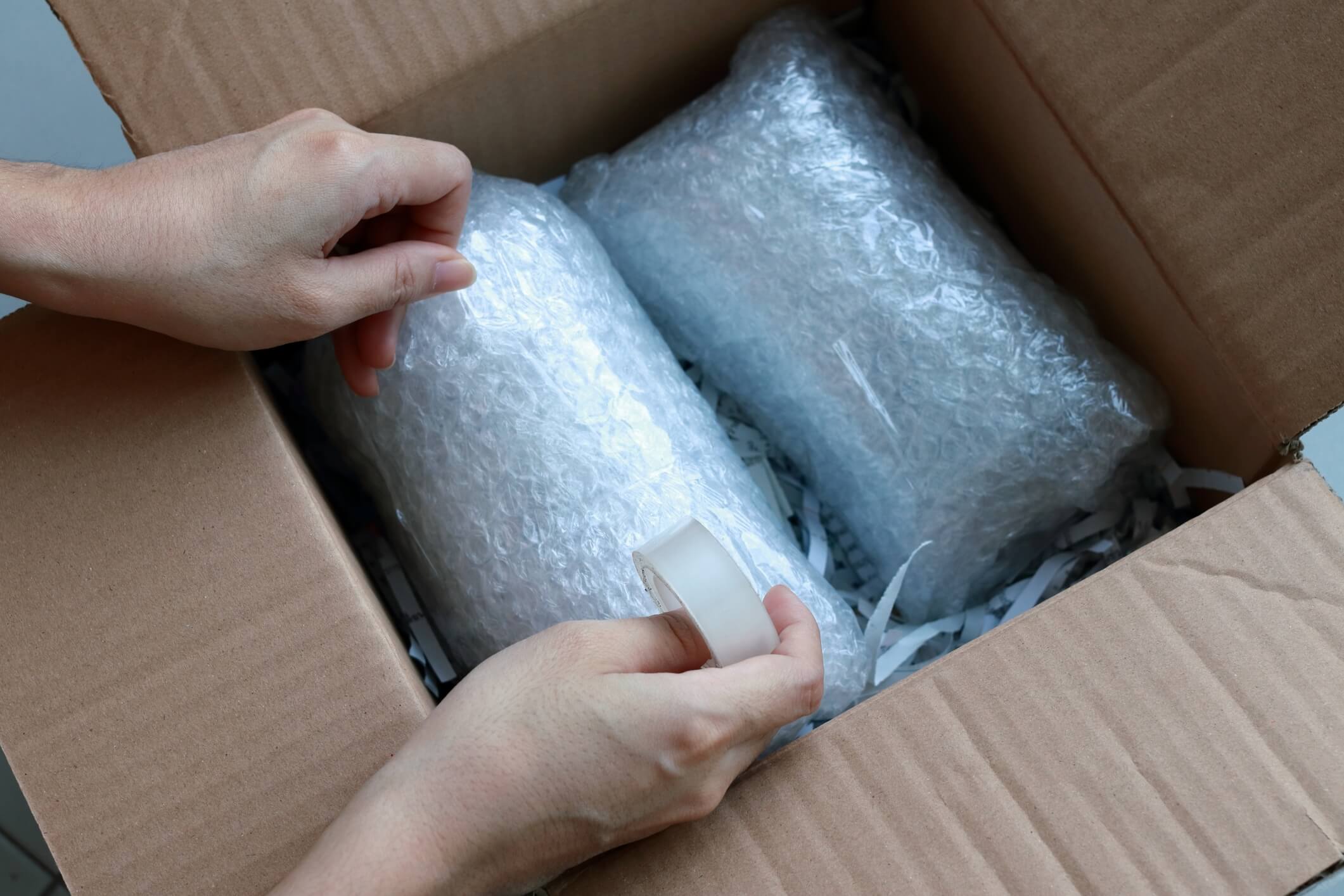 Packing fragile items